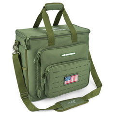 KastKing Karryall tackle bag water-resistant fabric closeup shows rugged surface for marine use.