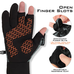 KastKing Mountain Mist gloves neoprene and microfiber palm deliver durable grip.