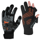 KastKing Mountain Mist gloves with open finger slots for dexterity during ice fishing