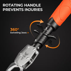 Ergonomic non-slip elastomer handle on KastKing Paradox lip grip