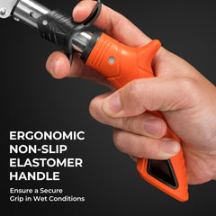Ergonomic non-slip elastomer handle on KastKing Paradox lip grip