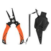 KastKing Paradox 7.5-inch angled-nose pliers for easy hook removal in saltwater settings.