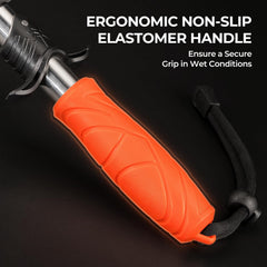 Two-finger trigger and spring-loaded jaws for easy one-handed operation