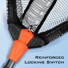 KastKing Pontus aluminum handle provides sturdy grip during boat fishing.
