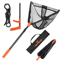 KastKing Pontus net hoop folds for compact storage on the boat