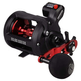 KastKing ReKon line counter reel front view for precise trolling depth.