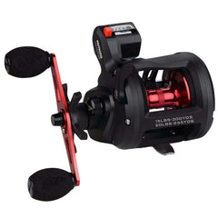 KastKing ReKon line counter reel left-handed size 10 front view enables precise trolling depth.