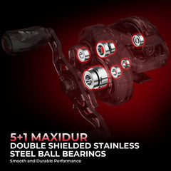 KastKing Royale Legend II graphite blanks deliver ultra-light sensitivity for bites.