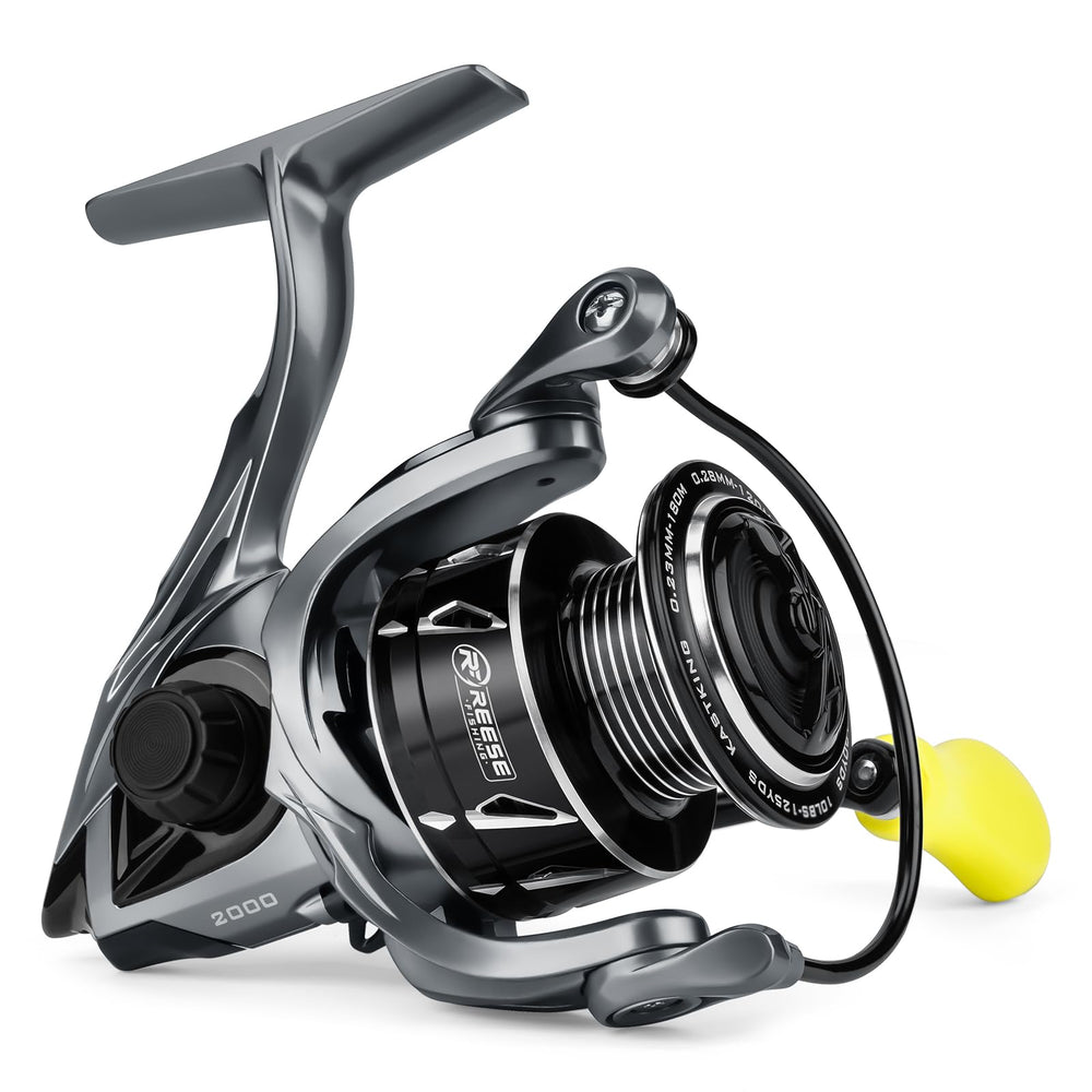 KastKing Skeet Reese Spinning Reel 2000 side view, lightweight aluminum frame
