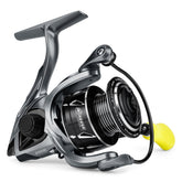 KastKing Skeet Reese Spinning Reel 2000 side view, lightweight aluminum frame