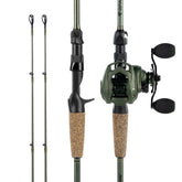KastKing Spartacus II baitcasting combo front view for confident long casts