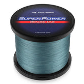 KastKing Superpower braided line spool in gray shows durable, long-lasting performance for diverse fishing setups.
