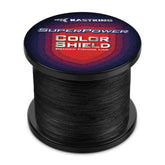 KastKing Superpower ColorShield braided line on spool showing long-lasting black color