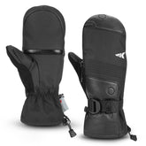 KastKing ThermoGrip Mittens for ice fishing in mitten mode with magnetized flaps
