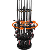 Front view of KastKing V16 rotating base rod rack