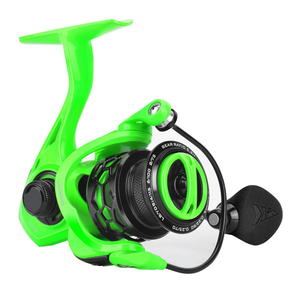 KastKing Zephyr 500 side view highlights ultralight balance for finesse fishing