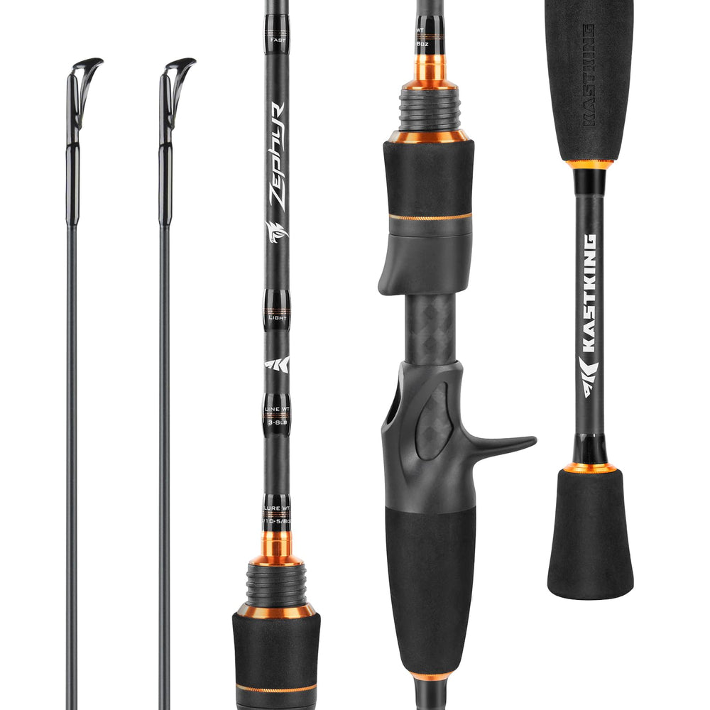 KastKing Zephyr Finesse rod casts ultra-light lures with precision for BFS setups.