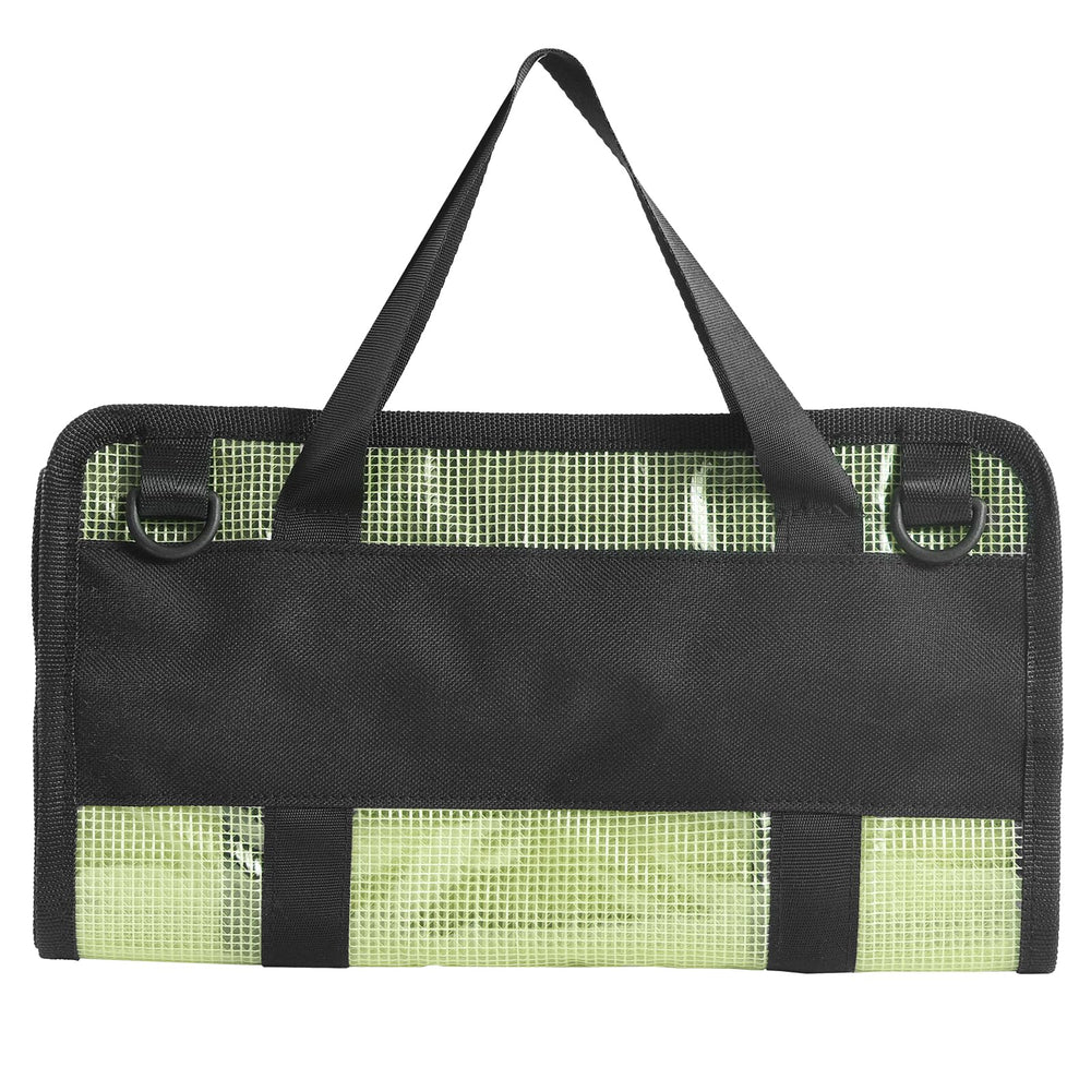 KASTONG 6-pocket fishing lure storage bag in yellow - front view