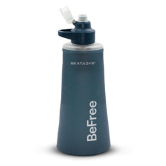 Katadyn BeFree AC 1L blue bottle collapsible for ultralight hiking and on-the-go hydration