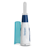 Katadyn Steripen Classic 3 in-use illustration showing portable UV water purification on the trail.