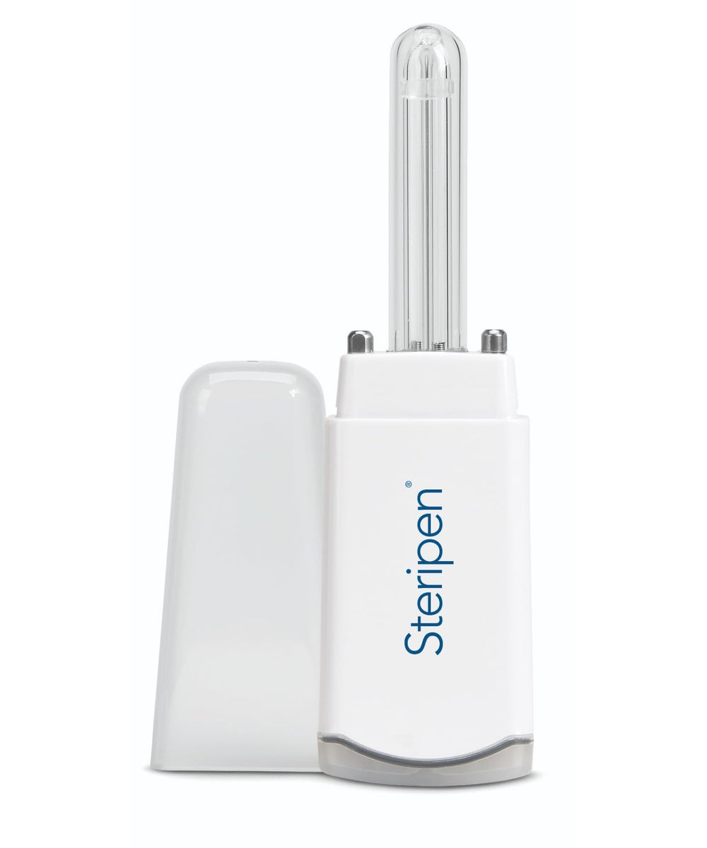 Katadyn SteriPEN Ultralight purifier in pack for travel-ready hydration.