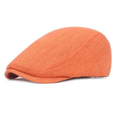 Katutude newsboy cap in cotton linen for everyday comfort.