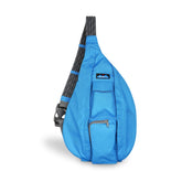 KAVU Original Rope Sling Pack in Blue Spark showing compact everyday carry