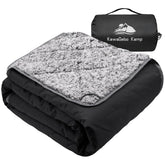 KawaGebo Kamp Sherpa blanket on stadium seating for chilly games.