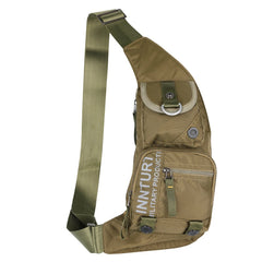 Kawei Knight nylon sling bag front pockets for quick access