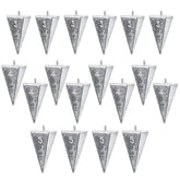 KAXIWEI pyramid sinkers 3oz 6pc for quick depth control in saltwater fishing
