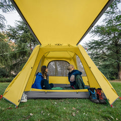 KAZOO 3-person assembled interior showing easy setup and roomy living area