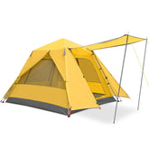 KAZOO 3-person tent front view showcasing cabin-like space for family camping