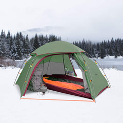 KAZOO 2-person-spacious-interior image highlights roomy shared camping space.