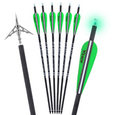KEAUP 20 inch crossbow bolts with balanced shafts for stable flight during practice