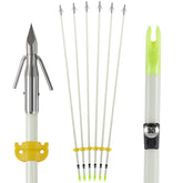 KEAUP bowfishing arrows 32-inch shaft offer durable fiberglass performance for reliable shots.