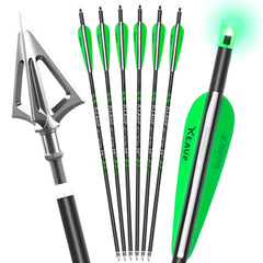 KEAUP crossbow bolts 20-inch pack for stable flight in hunting.