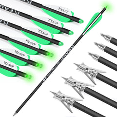 KEAUP 100 grain, 2-blade crossbow broadheads for precise hunting performance