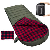 Keencamp 0-degree sleeping bag front view shows overall warm design for outdoors