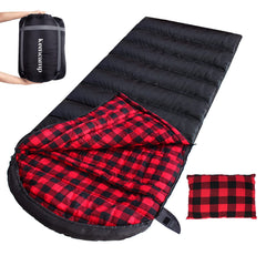 Keencamp 0 degree sleeping bag outdoor shot spacious interior for winter camping