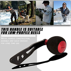 Keenso red grip, top-angle view, aligns mounting holes for quick installation