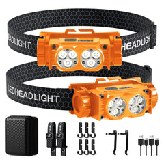 Keikuy headlamp with front beam for camping visibility