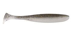 Keitech Easy Shiner 3-inch swimbait in gizzard shad, lifelike tail action for weed edges and cover.
