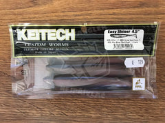 Keitech Easy Shiner tail action swimbait showing swing tail motion for predator attraction.