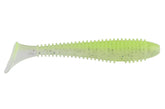 Front view of Keitech Fat Swing Impact 2.8in Chartreuse Shad swimbait