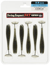 Keitech Fat Swing Impact Bluegill Flash 3.8-inch shows balanced action for versatile retrieves