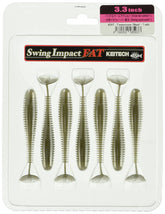 Keitech Fat Swing Impact Tennessee Shad 2.8 front view, balanced action for lifelike swimming.