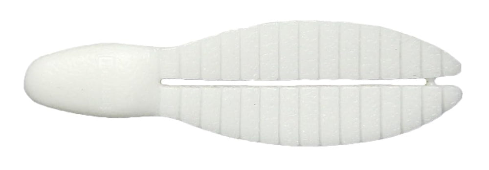 Keitech Flex Chunk Medium #009 White packaging displays a six-piece set for bass jigs