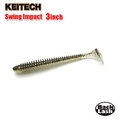 Japanese-made Keitech Swing Impact with salted plastics for balanced action
