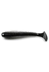 Keitech SW35001 Swing Impact 3.5-inch in black highlighting balanced action for versatile fishing.