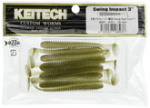 Keitech SW3400 Swing Impact AYU 3in swimbait highlighting balanced action for smooth retrieves.